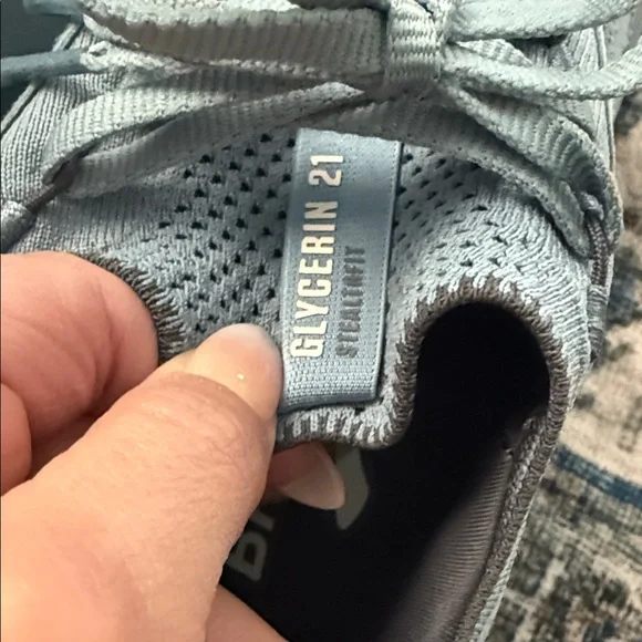 Brooks Grey/Blue Glycerin 21 Stealthfit Athletic Shoes Women’s - Picture 3 of 5